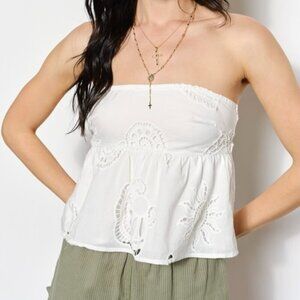 PICKING UP THE PIECES WHITE TUBE TOP